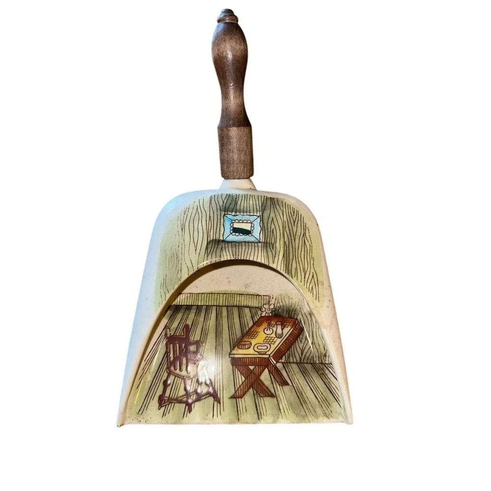 Davar‎ Originals Vintage Handheld Crumb Sweeper Dust Pan Wood Handle 6 in Japan